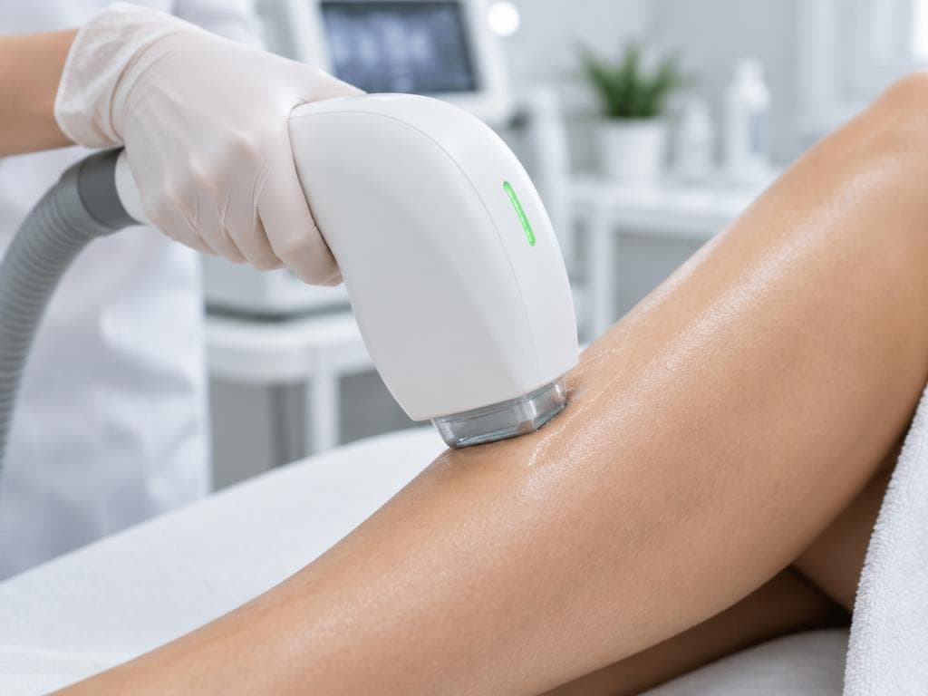 Zdjęcie demonstracyjne z makiety — aplikator lasera
